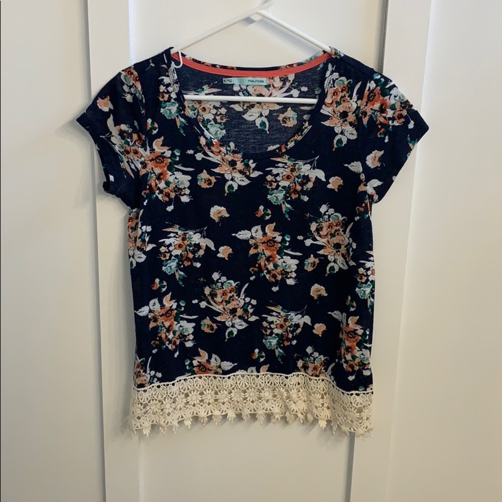 Lace floral top